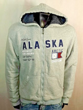INFINITY HOODIE KAPUZEN SWEATJACKE WINTER FETT ALASKA GEFÜTTERT ARCTIC JACKE L
