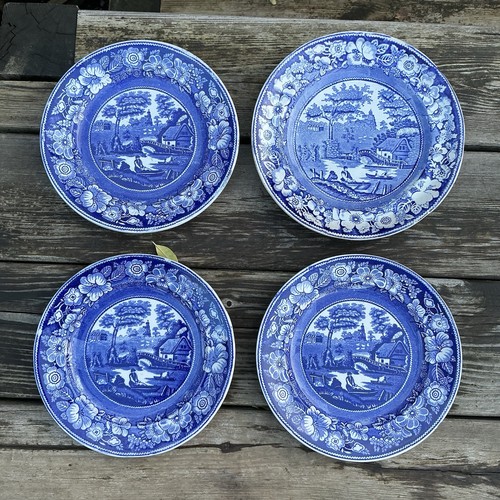 Antik viktorianisch blau - , &
