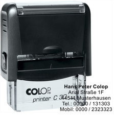 Stempel personalisiert Adress-