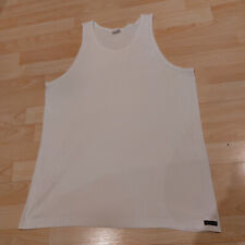 Weißes Schiesser Herren Shirt *  Gr.  ca. 7/XL * ärmellos * Doppelripp