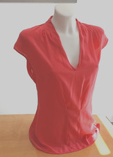 Rena Lange, korallenfarben Seide Bluse 36