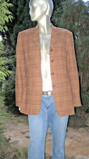 Glencheck Damen Blazer in sienna brown woven  Gr. 40 *neuwertig