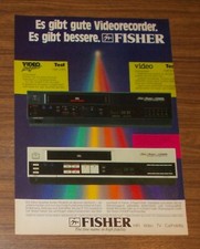 Seltene Werbung vintage FISHER