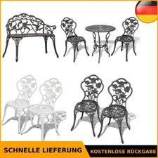 Tisch + 2 Stühle Gusseisen