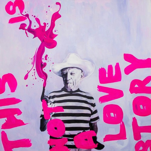 Motiv pablo picasso pink - motiv,
