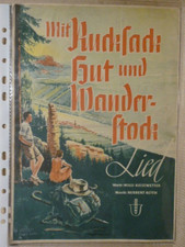 Einzelpartitur  " Mit Rucksack, Hut und Wanderstock "- für Akkordeon