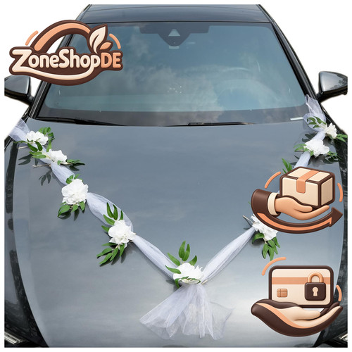 Organza girlande auto - organza,