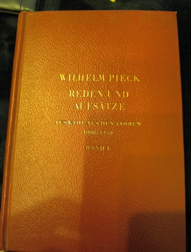Buch wilhelm pieck - "reden, und