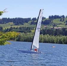 A-Cat Katamaran Segelboot mit