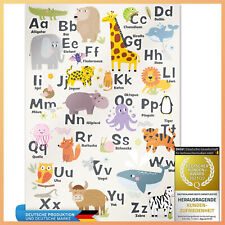 ABC-Poster Kinderposter Tierposter Alphabet mit Tieren zum lernen Lernposter