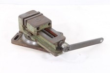 massiver Maschinenschraubstock Schraubstock 360° 11cm Spannweite Backen 10cm