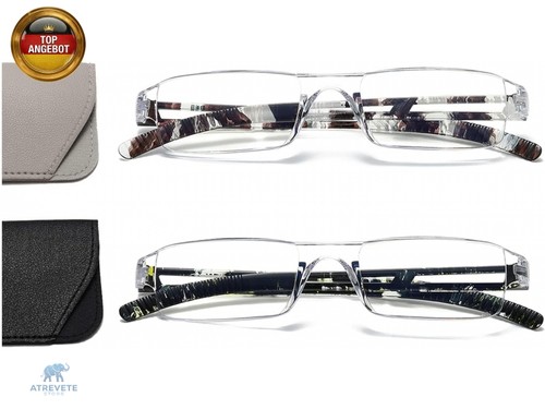 2er pack rahmenlose lesebrille - rahmenlose,