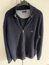GANT, Strickjacke, Herren, Größe: XL, Blau, Baumwolle, Einfarbig #Ijf