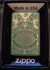 Zippo Feuerzeug - Grün/Gold