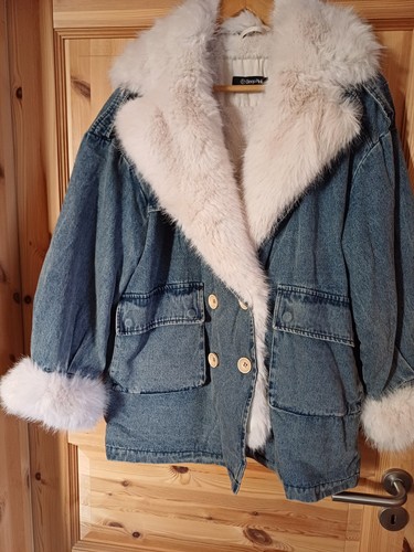 Gefütterte jeansjacke mit - gefütterte,