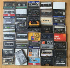 Konvolut 43 Kassetten Audio Cassetten Tapes Pieces leer7bespielt Agfa Maxell uvm