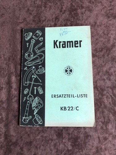Ersatzteilliste kramer - ersatzteilliste,