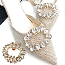 Schuhclips Aus Kristall-Strassimitat Für Damen Schuhdekorationsschmuck Sü? □ ▽