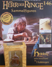 Herr der Ringe Sammelfiguren Nr. 146 Hobbit beim Schachspiel         OVP + Heft