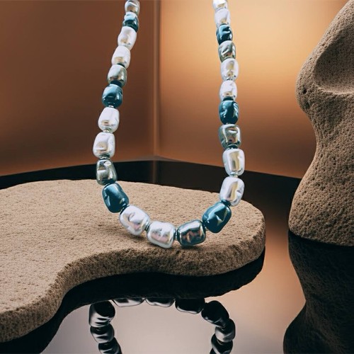 Collar perlas barrocas de - de,