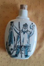 Porzellan Schnapsflasche mit