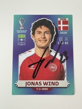 PANINI STICKER**DEN 20**JONAS WIND (DEN)**WM 2022**SIGNIERT**AUTOGRAMM