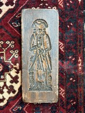 Antike Springerle Holzform von 1789 – handgeschnitzt, datiert, barocke Figur