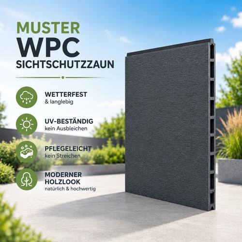 Muster wpc sichtschutzzaun - muster,