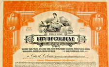Köln City of Cologne US $ 1000 gold bond 1925 + Kupons germany Konrad Adenauer