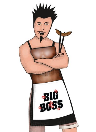 Grillschürze sexy big - sexy, boss
