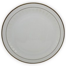 Pizzateller CP DDR Porzellan Weiß Goldrand 30 cm GDR 17 855g Vintage Haushalt