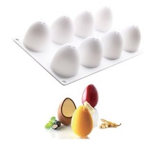 8 Eier Silikonform Osterei Mousse Cake Kuchenform Puddingform Schokoladenform