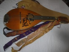 antik Wandervogel Mandoline Laute Mandola Perlmut Waldzither Zupfinstrument RAR!