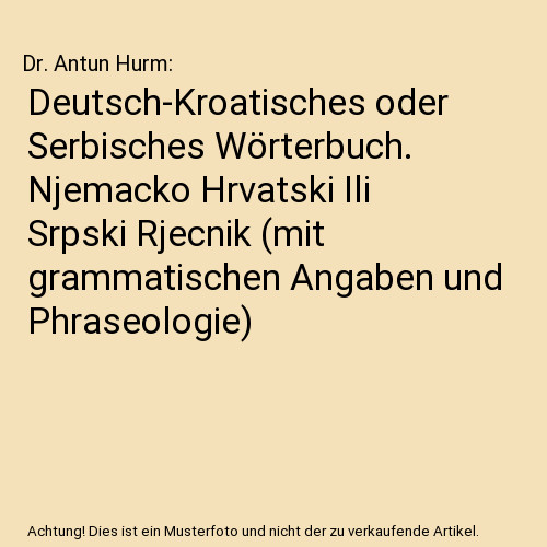 Deutsch kroatisches oder - deutsch-kroatisches,