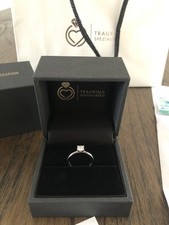 Verlobungsring Diamant 0,4 Ct Weißgold 750 Weite 52 OVP & Rechnung / Diamantring