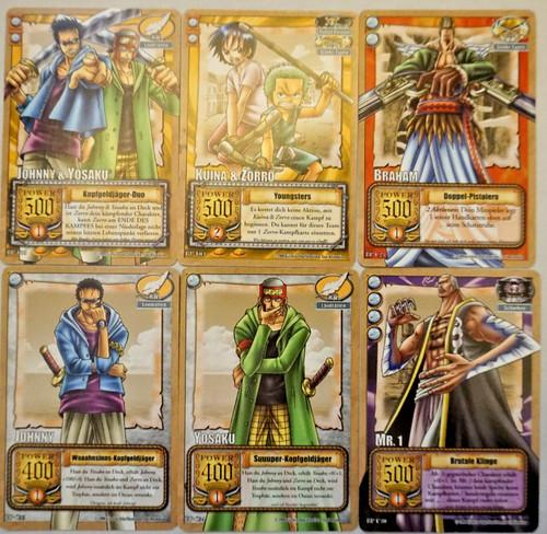 One piece sammelkarten 1999 - one,
