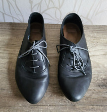 Camper Schuhe Halbschuh Damen Slipper Schwarz Leder Gr. 38