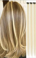 Haarverlängerung Haarsträhnen Clip in Extension Haarteil Kunsthaar 50cm Farbe