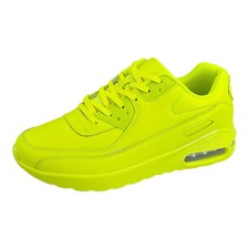 Damen Herren Sneaker Neon Gelb Sportschuhe Turnschuhe Freizeitschuhe NEU 73838