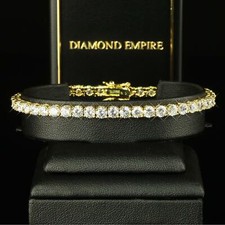 Damenarmband 4 mm Zirkonia 750