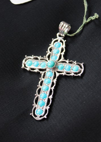 925 silber kreuz anhänger - silber,
