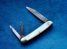 Extrem Seltenes HERDER Taschenmesser Solingen Perlmutt Vintage Messer alt German