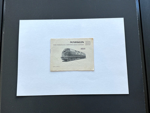 Märklin 3021 anleitung - märklin,