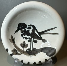 PABLO PICASSO OISEAU AU SOLEIL (A.R. 174) Madoura Edition Keramik Schale/Aschenbecher