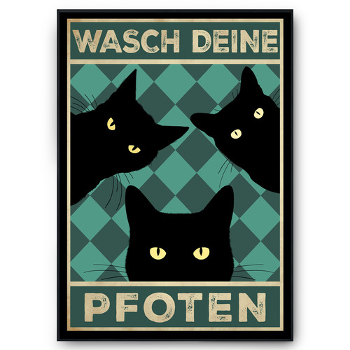 Lustiges katzen poster - lustiges,