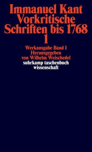 Immanuel kant werkausgabe - immanuel, band