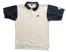Jim Courier Nike Supreme Court Vintage 90s Tennis Polo Shirt Challenge Agassi L