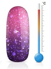 Jolifin LAVENI Shellac Gellack - Thermo purple-pink Glitter 10ml UV/LED #S1730