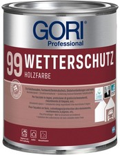 GORI 99 Wetterschutz Holzfarbe 0,75 L Polarweiss-Nachfolger "Weiss" 7711 deckend