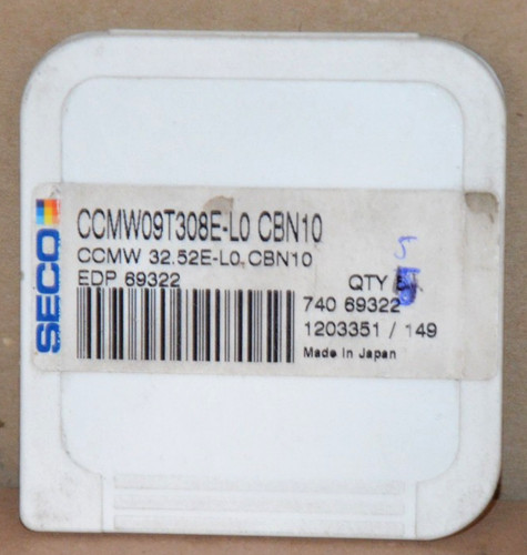 Seco wendeplatten - 5x,